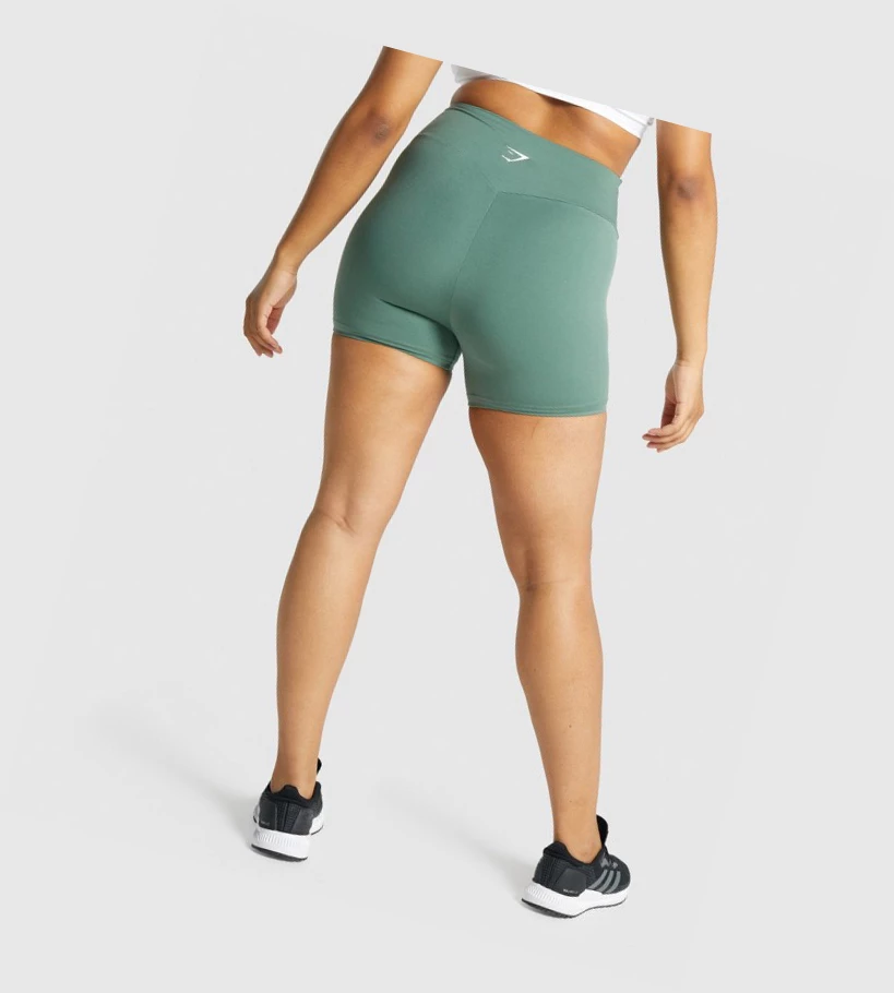 Gymshark Koulutus Naisten Shortsit Vihreä | DOQCGE786