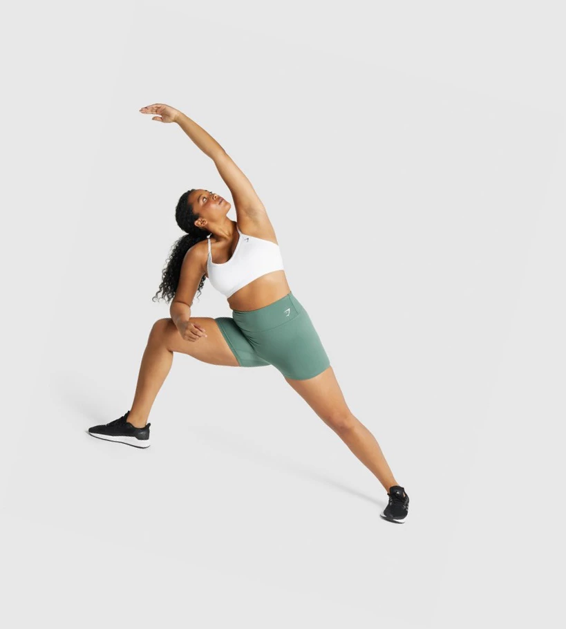 Gymshark Koulutus Naisten Shortsit Vihreä | DOQCGE786