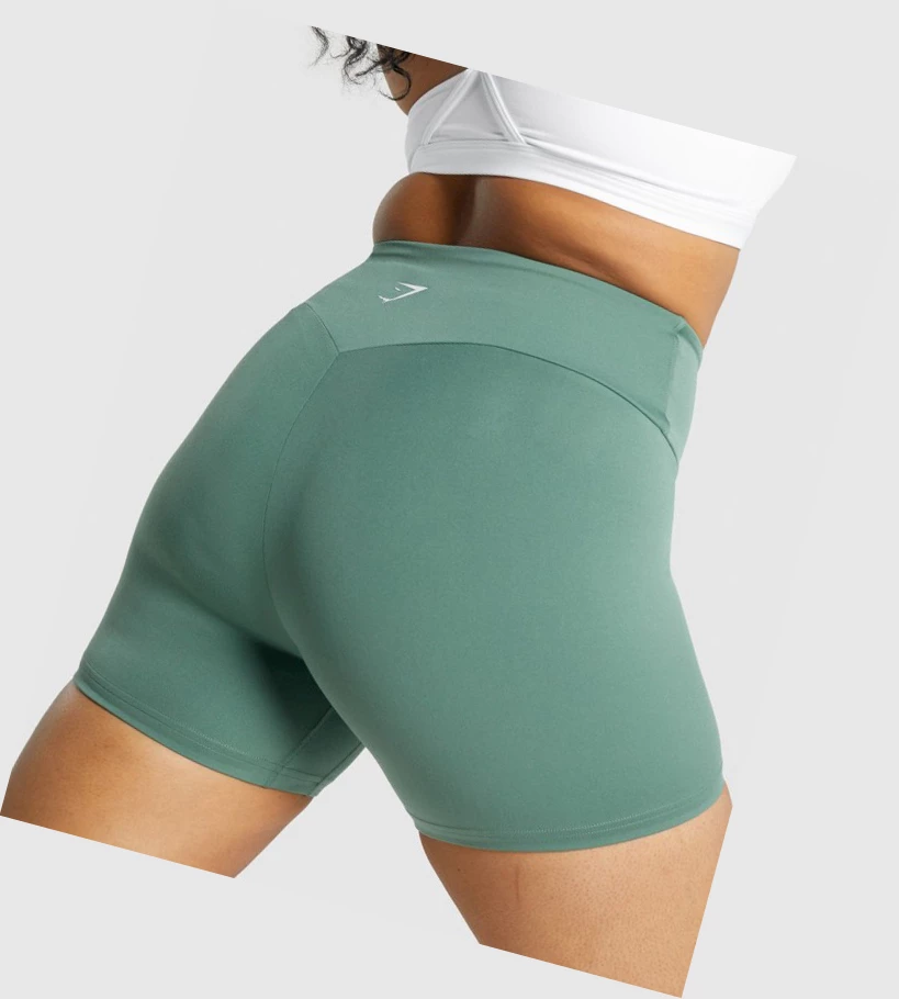 Gymshark Koulutus Naisten Shortsit Vihreä | DOQCGE786