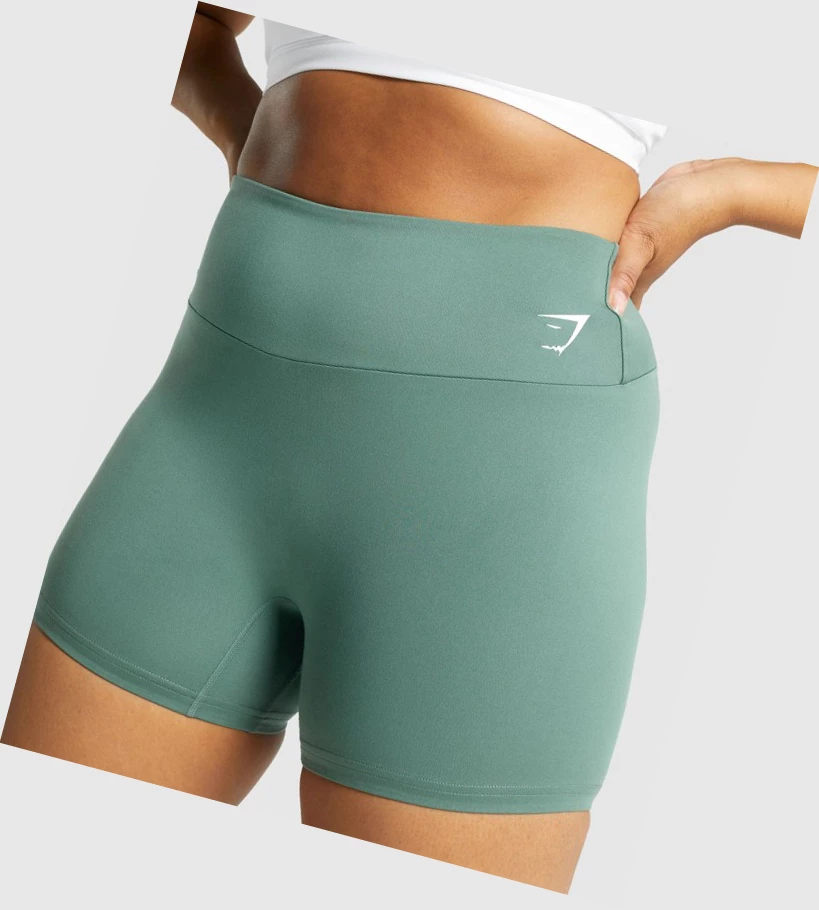 Gymshark Koulutus Naisten Shortsit Vihreä | DOQCGE786