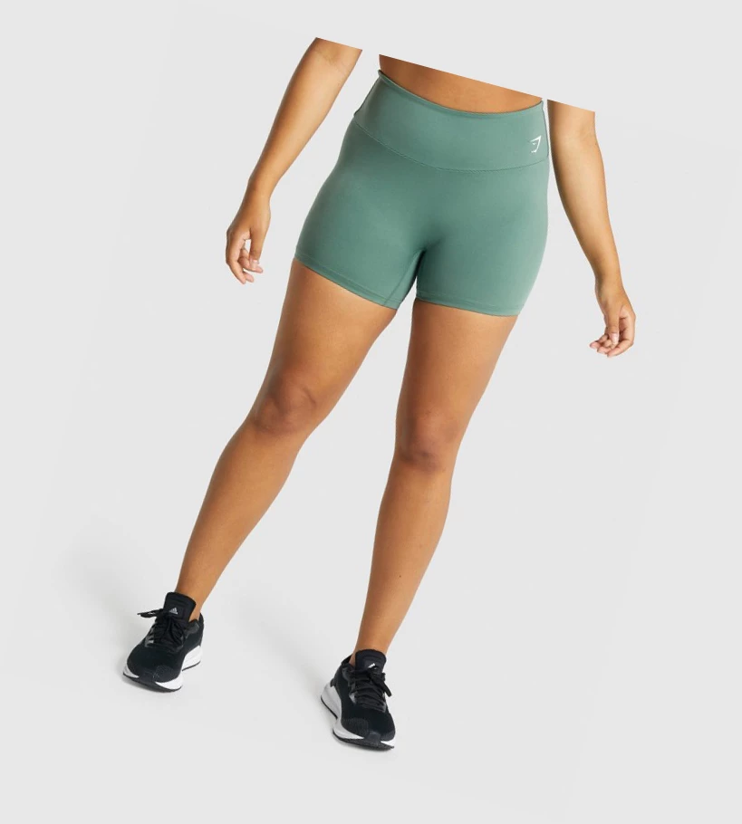 Gymshark Koulutus Naisten Shortsit Vihreä | DOQCGE786