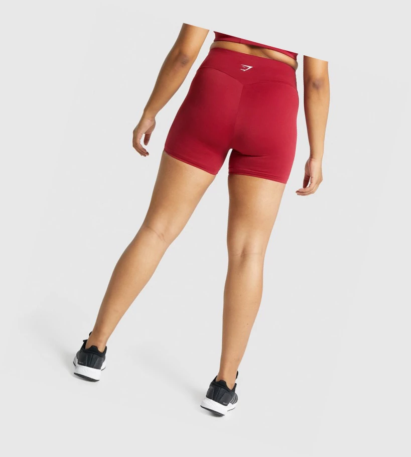 Gymshark Koulutus Naisten Shortsit Viininpunainen | RBNJFP215
