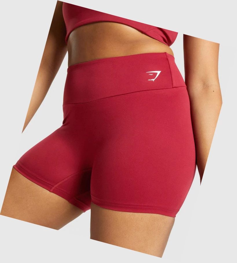 Gymshark Koulutus Naisten Shortsit Viininpunainen | RBNJFP215