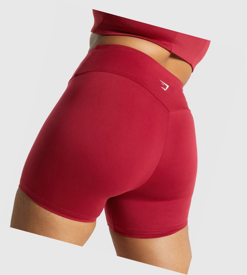 Gymshark Koulutus Naisten Shortsit Viininpunainen | RBNJFP215