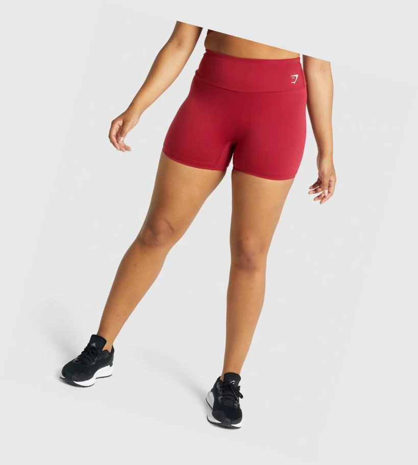 Gymshark Koulutus Naisten Shortsit Viininpunainen | RBNJFP215
