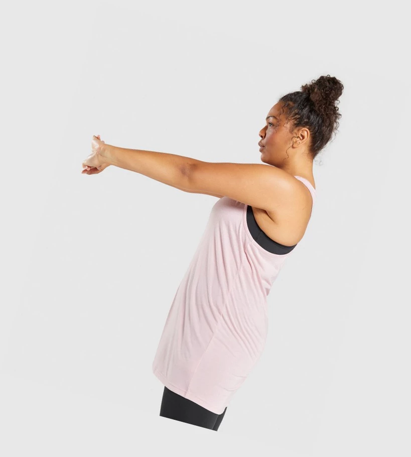 Gymshark Koulutus Oversized Naisten Hihaton Paita Vaaleanpinkki | JRPHIO984