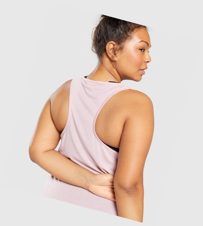 Gymshark Koulutus Oversized Naisten Hihaton Paita Vaaleanpinkki | JRPHIO984