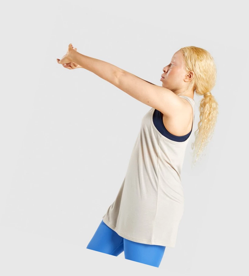 Gymshark Koulutus Oversized Naisten Hihaton Paita Harmaat | TOKMIE982