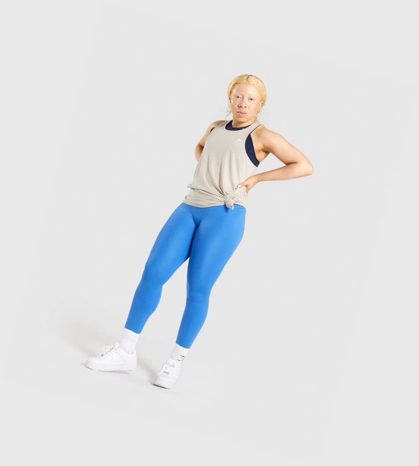 Gymshark Koulutus Oversized Naisten Hihaton Paita Harmaat | TOKMIE982
