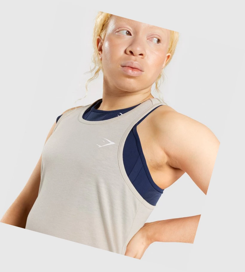 Gymshark Koulutus Oversized Naisten Hihaton Paita Harmaat | TOKMIE982