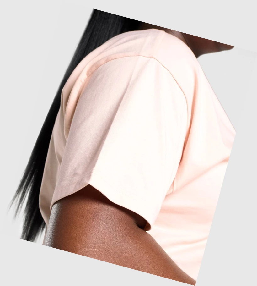 Gymshark Koulutus Oversized Naisten T Paidat Vaaleanruskea | ZRNFHK024