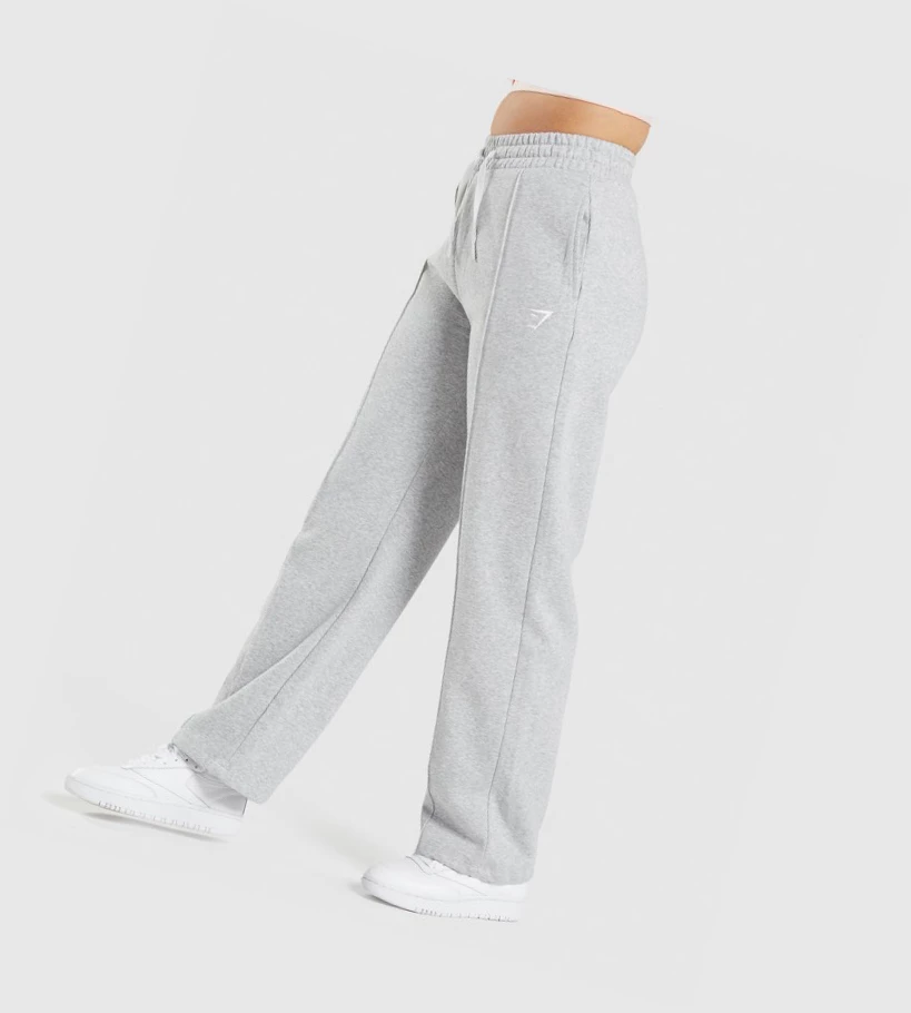 Gymshark Koulutus Straight Leg Naisten Juoksuvaatteet Vaaleanharmaat | UIYZPS579
