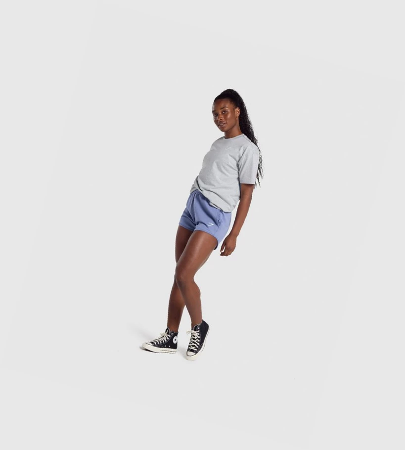 Gymshark Koulutus Sweat Naisten Shortsit Sininen | ISNBPR512