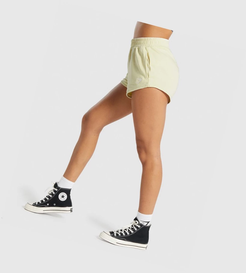 Gymshark Koulutus Sweat Naisten Shortsit Keltainen | KHBLXE419