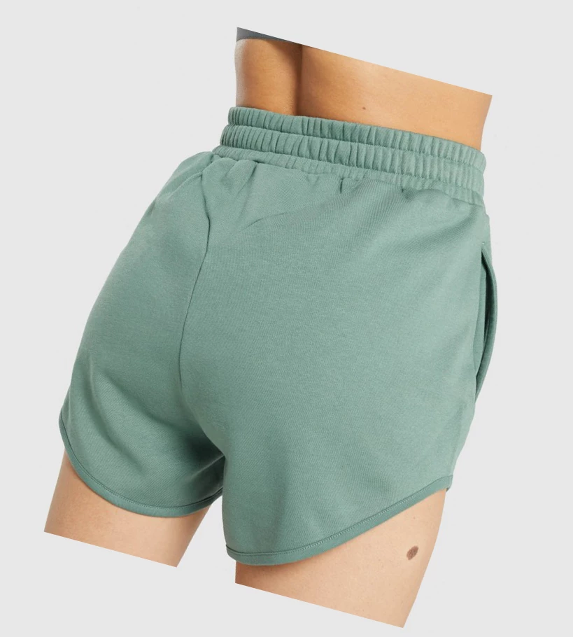 Gymshark Koulutus Sweat Naisten Shortsit Vihreä | LFYMHB869
