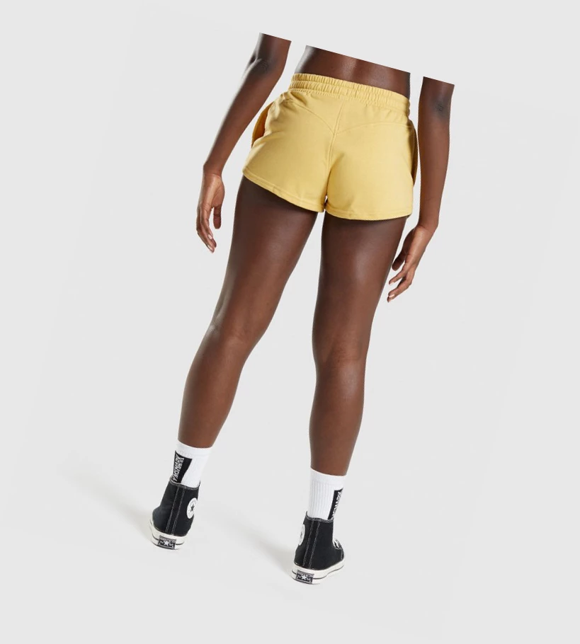 Gymshark Legacy Graafinen Naisten Shortsit Keltainen | RPYOMC950