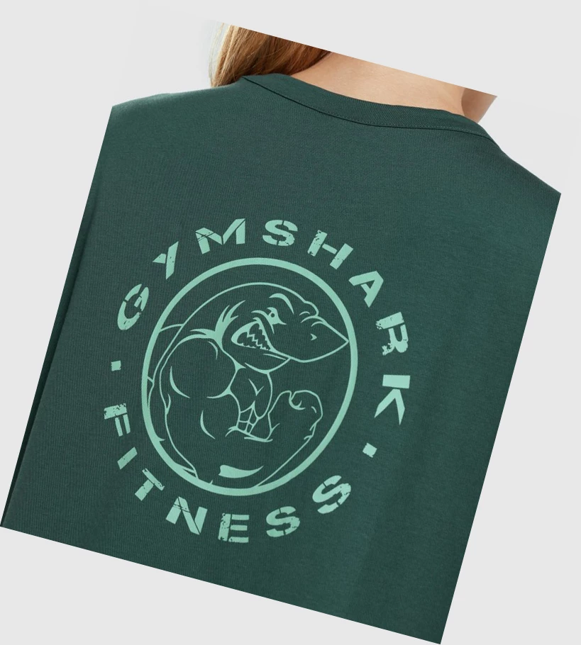 Gymshark Legacy Graafinen Naisten T Paidat Tummanvihreä | TGFUBA058