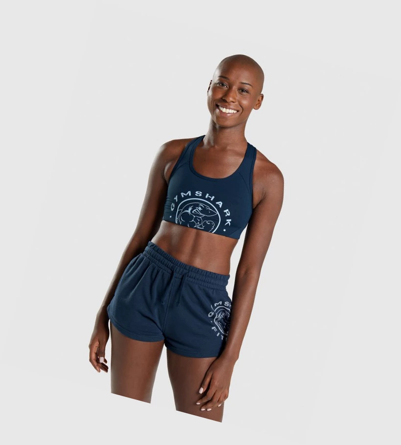 Gymshark Legacy Graafinen Naisten Urheiluliivit Laivastonsininen | AIDTBQ350