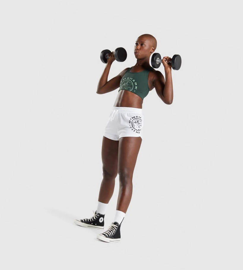 Gymshark Legacy Graafinen Naisten Urheiluliivit Tummanvihreä | NUZAPD412