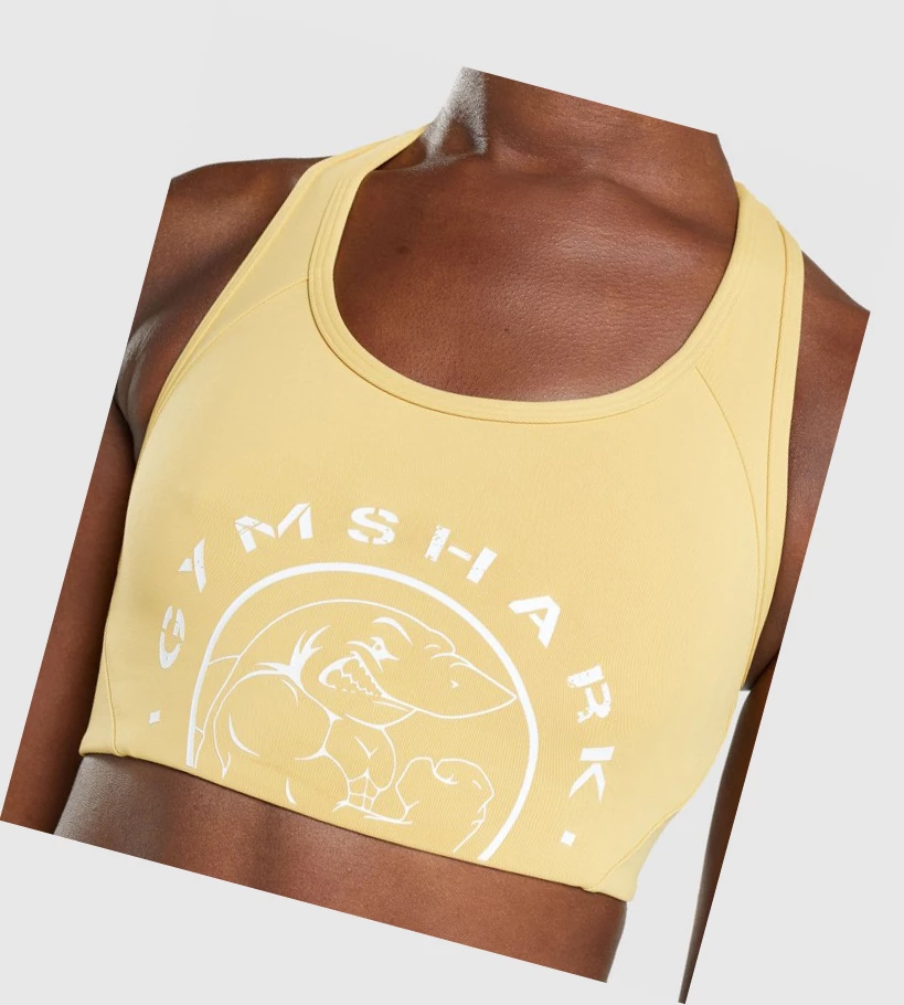 Gymshark Legacy Graafinen Naisten Urheiluliivit Keltainen | RBAHWN675
