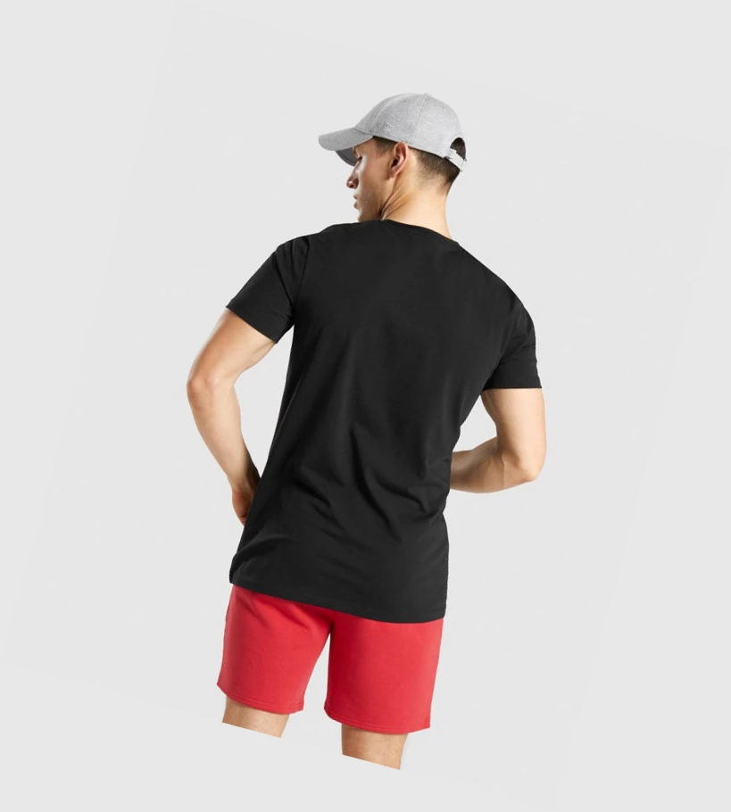 Gymshark Legacy Miesten T Paidat Mustat Valkoinen | KIABOZ140