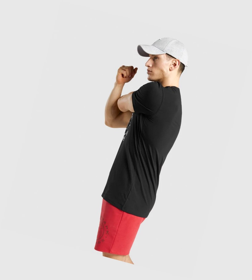 Gymshark Legacy Miesten T Paidat Mustat Valkoinen | KIABOZ140