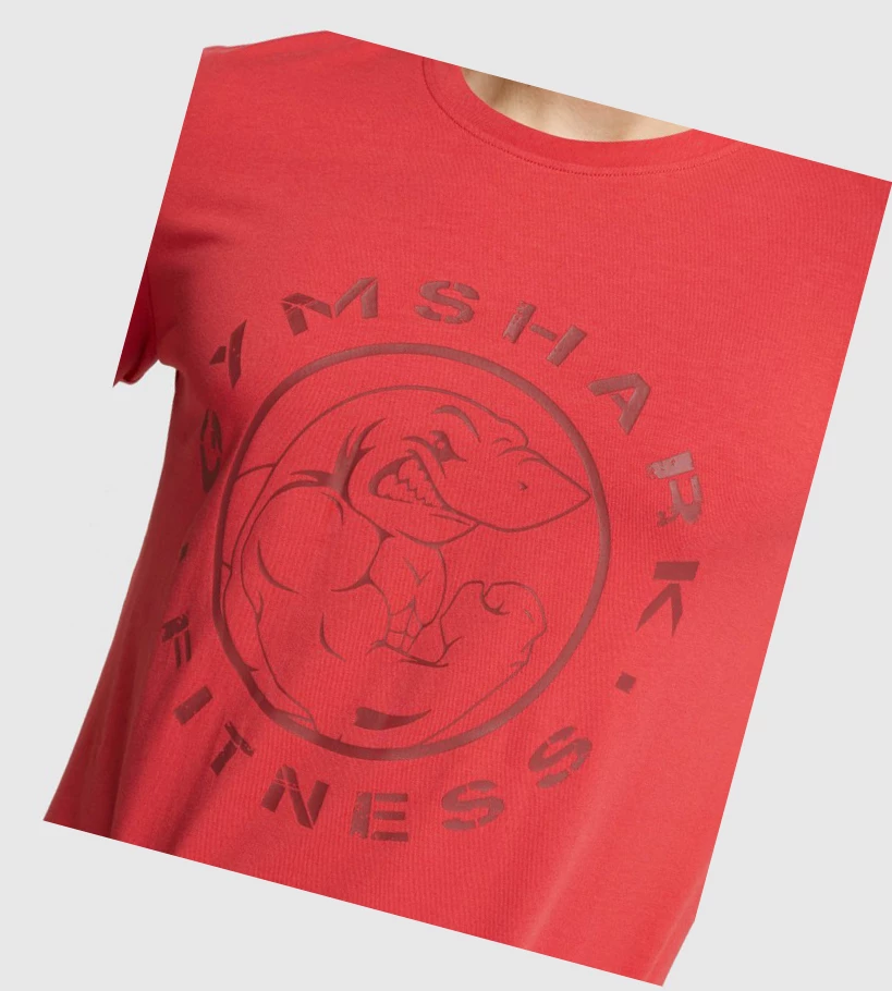 Gymshark Legacy Miesten T Paidat Punainen | MOTWUQ964