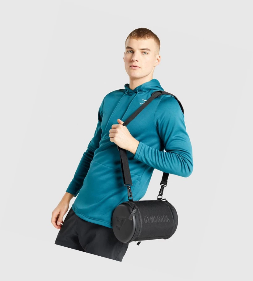 Gymshark Lifting Club Barrel Miesten Laukku & Reppu Mustat | GTDHAC572