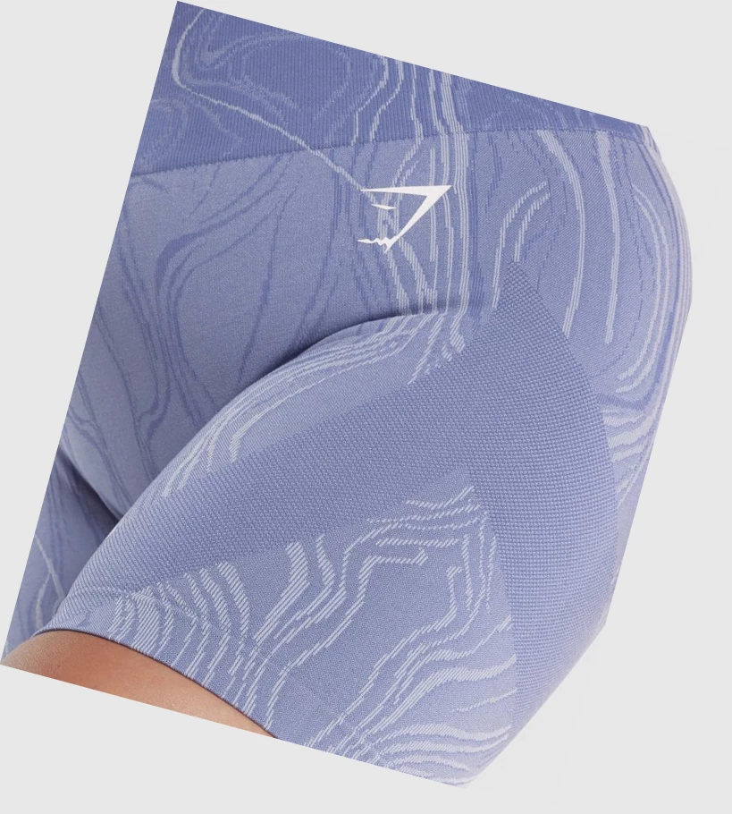 Gymshark Mercury Seamless Naisten Shortsit Sininen | CFZNKL675