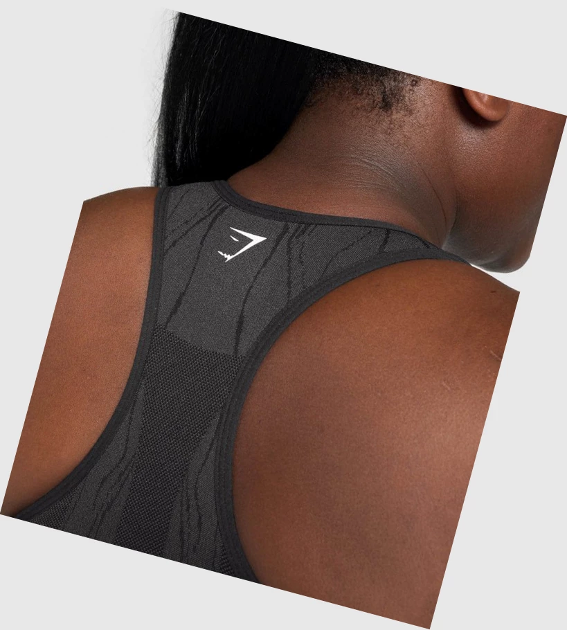 Gymshark Mercury Seamless Naisten Urheiluliivit Mustat | GMQVUX387