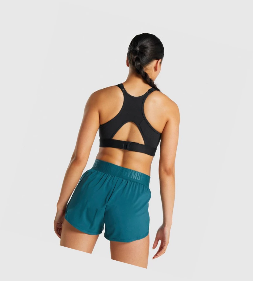 Gymshark Mesh Neckline Koulutus Naisten Urheiluliivit Mustat | FCROZS496