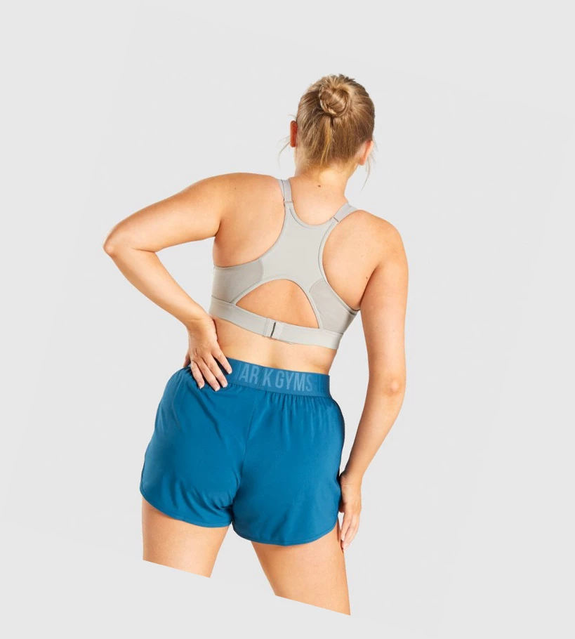 Gymshark Mesh Neckline Koulutus Naisten Urheiluliivit Harmaat | FETRYG932