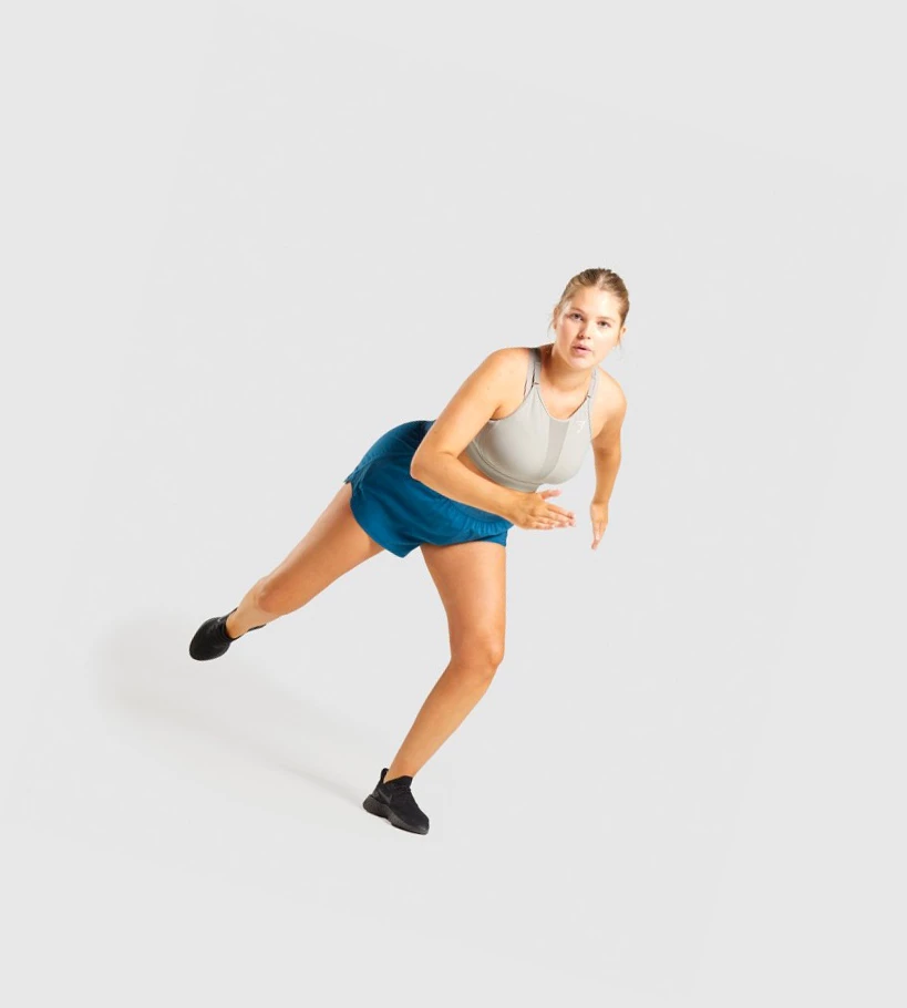 Gymshark Mesh Neckline Koulutus Naisten Urheiluliivit Harmaat | FETRYG932