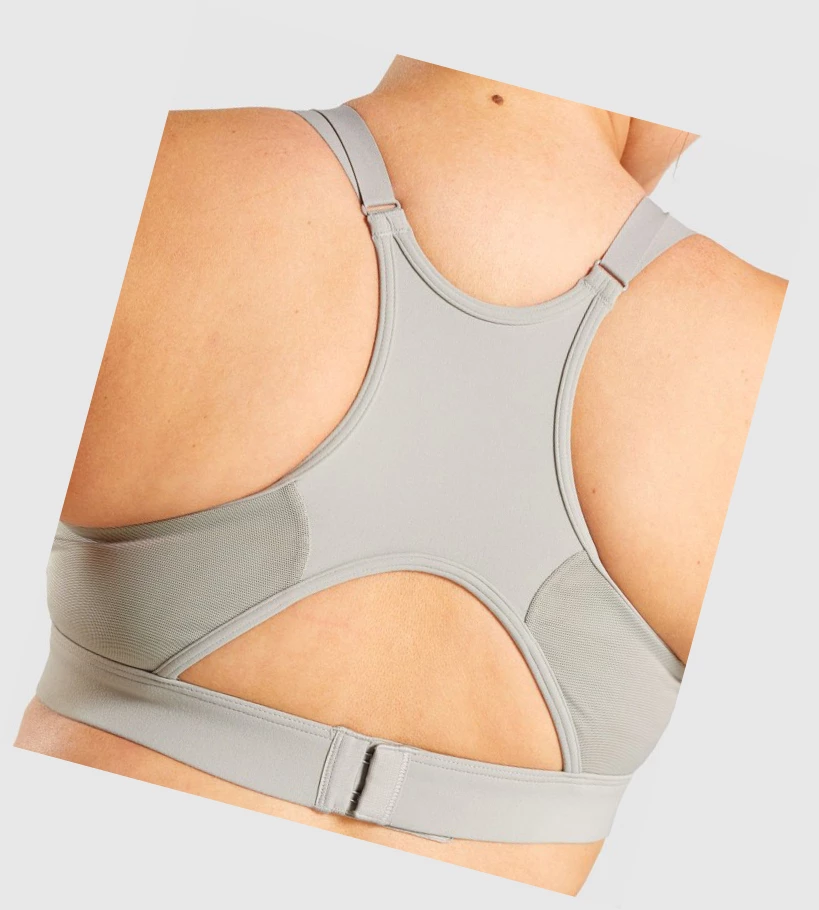 Gymshark Mesh Neckline Koulutus Naisten Urheiluliivit Harmaat | FETRYG932
