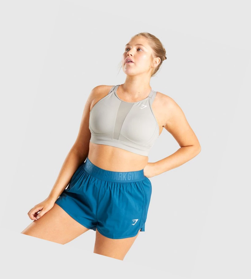 Gymshark Mesh Neckline Koulutus Naisten Urheiluliivit Harmaat | FETRYG932