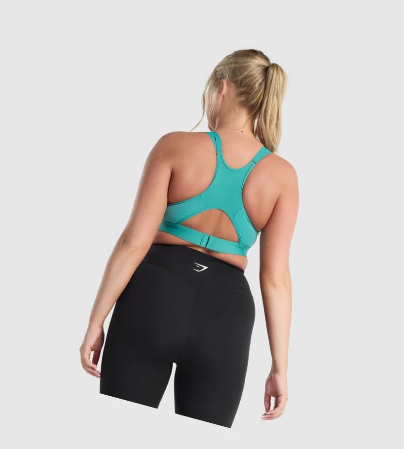 Gymshark Mesh Neckline Koulutus Naisten Urheiluliivit Turkoosi | HEJXMQ465