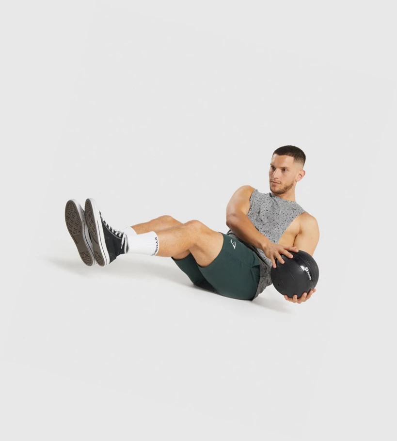 Gymshark Micro Print Drop Arm Miesten Hihaton Paita Harmaat | MXJTSR862