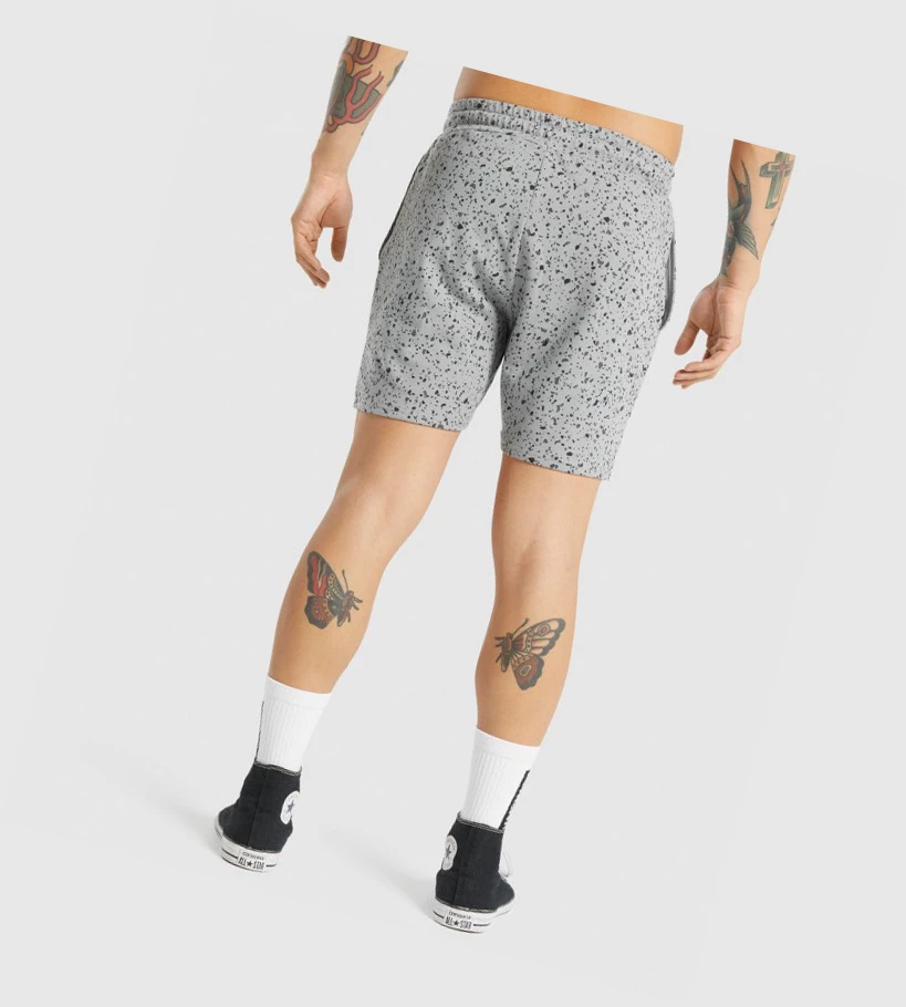 Gymshark Micro Print Miesten Shortsit Harmaat | RDTXCO298