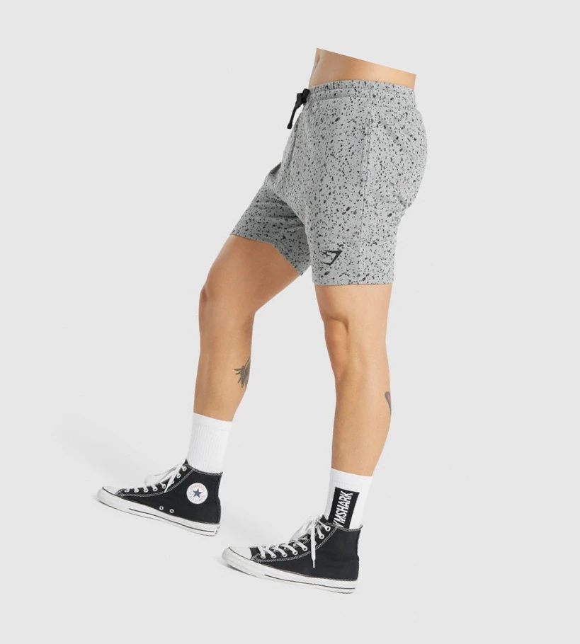 Gymshark Micro Print Miesten Shortsit Harmaat | RDTXCO298