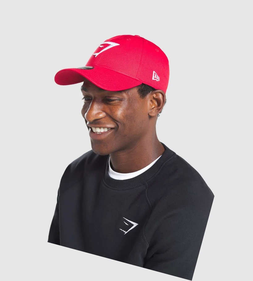 Gymshark New Era 9FORTY Adjustable Miesten Headband Punainen | LRBPDJ890