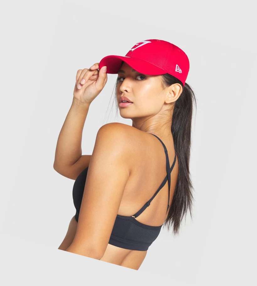 Gymshark New Era 9FORTY Adjustable Miesten Headband Punainen | LRBPDJ890