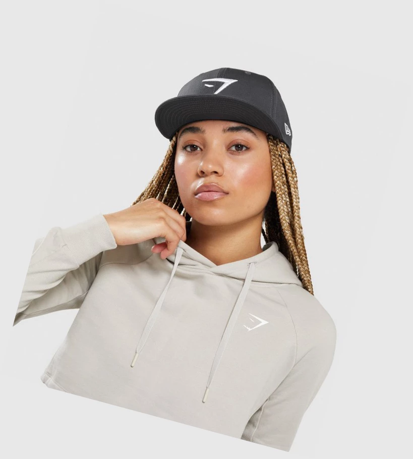 Gymshark New Era 9Fifty Snapback Naisten Headband Harmaat Valkoinen | EKVNPU098