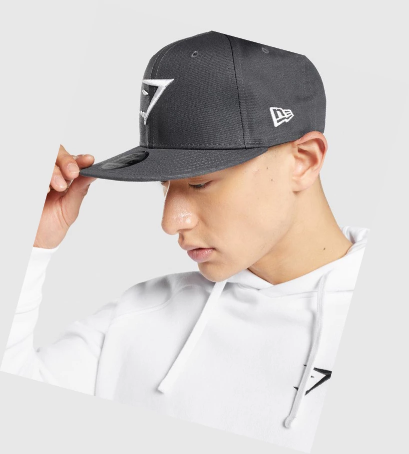 Gymshark New Era 9Fifty Snapback Naisten Headband Harmaat Valkoinen | EKVNPU098