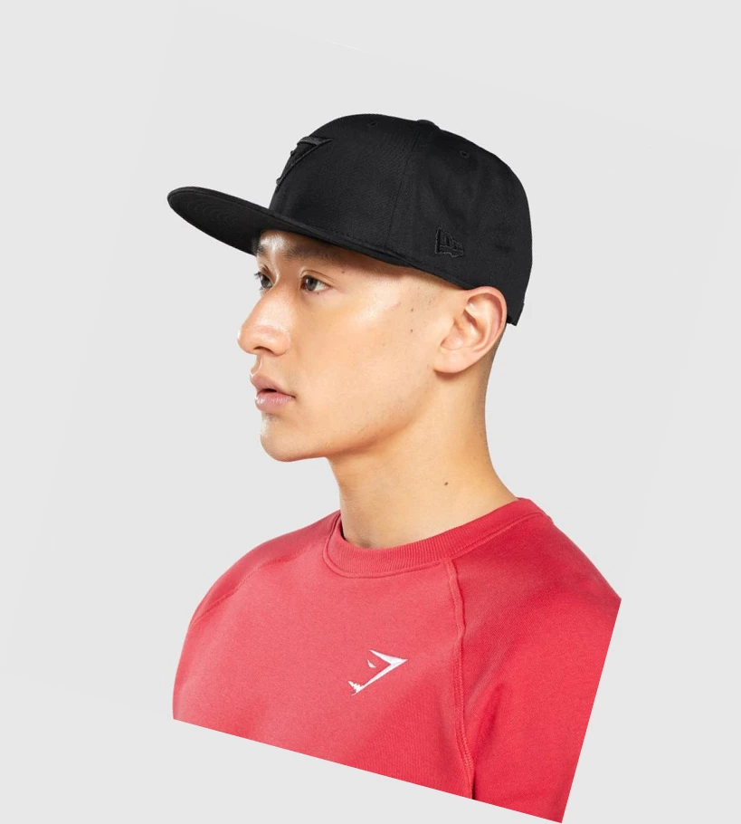 Gymshark New Era 9Fifty Snapback Naisten Headband Mustat | LCHVQF276