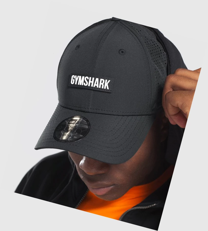Gymshark New Era GS 9Forty Mesh Snapback Naisten Headband Mustat | OYDFKU451