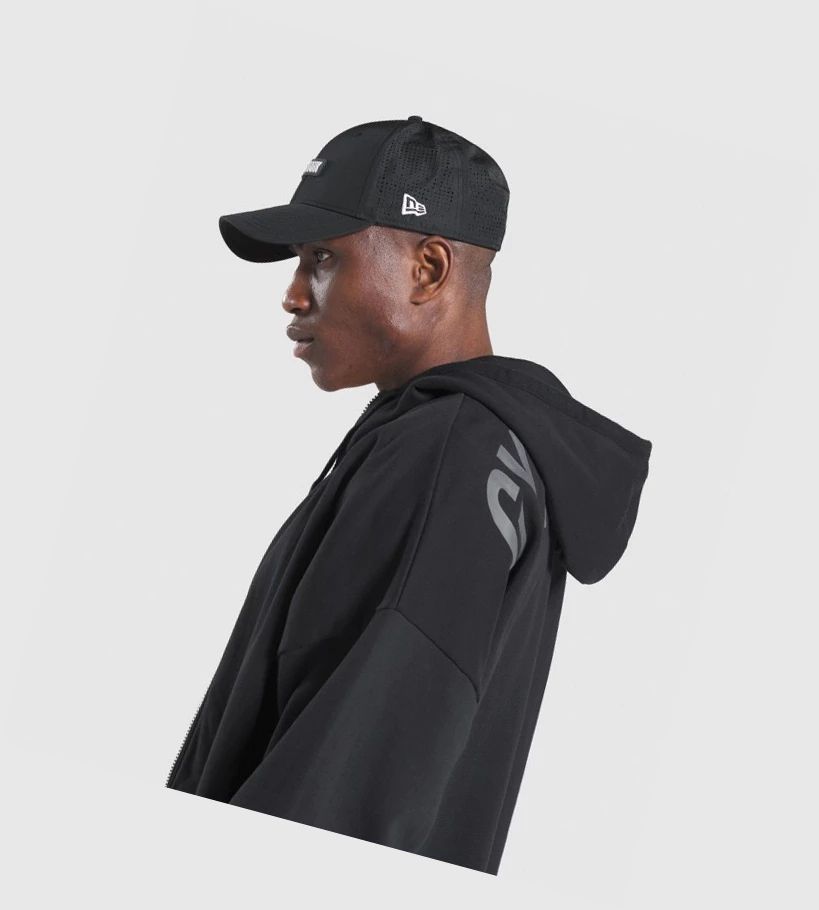 Gymshark New Era GS 9Forty Mesh Snapback Naisten Headband Mustat | OYDFKU451