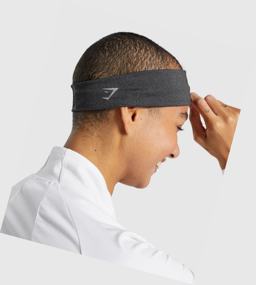 Gymshark New Era Headband Miesten Headband Mustat | OPLMFZ871
