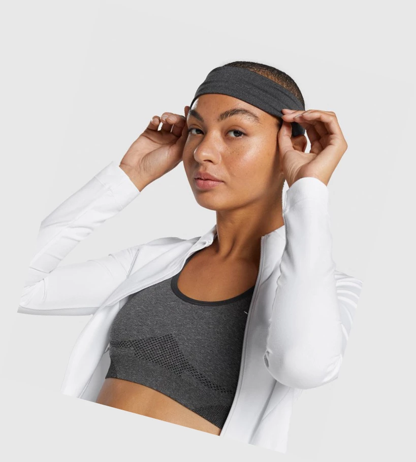 Gymshark New Era Headband Naisten Headband Mustat | NHAXPT047