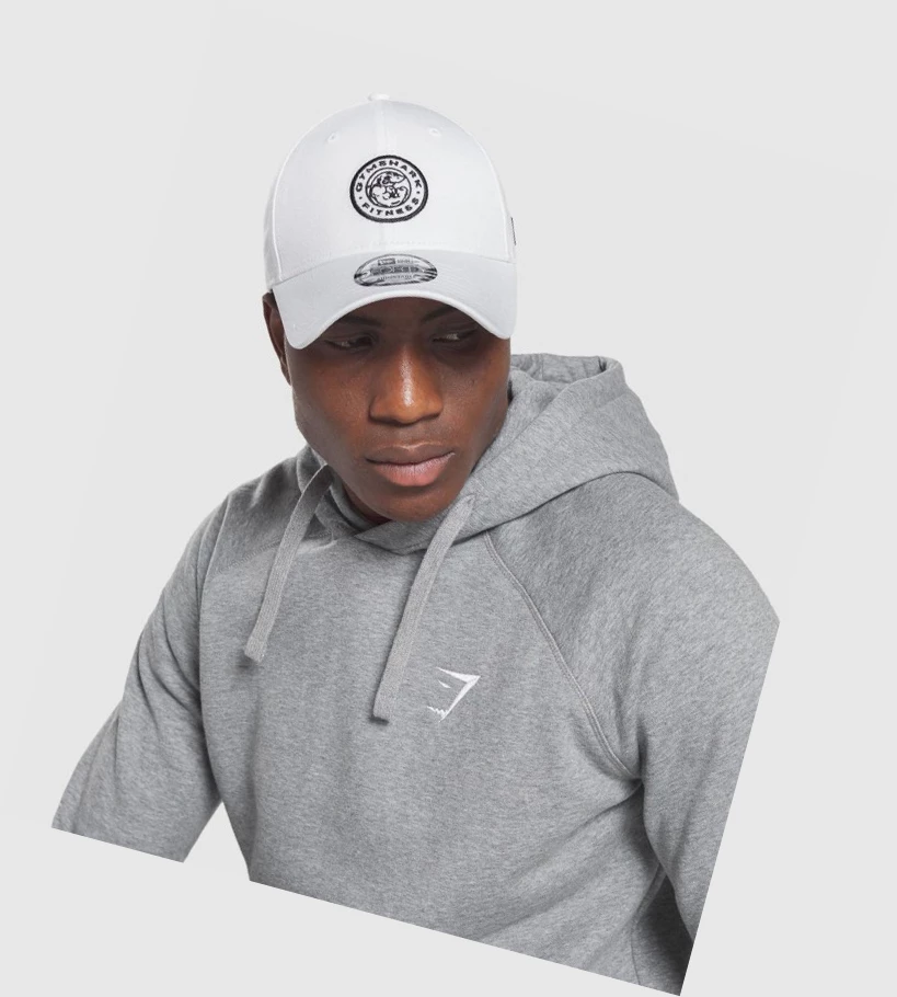 Gymshark New Era Legacy 9Forty Miesten Headband Valkoinen | FBLHKW013