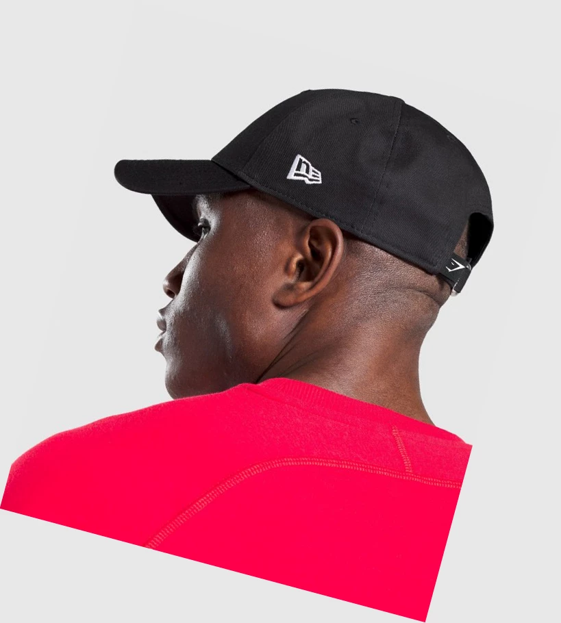 Gymshark New Era Legacy 9Forty Miesten Headband Mustat | WMCFPT709